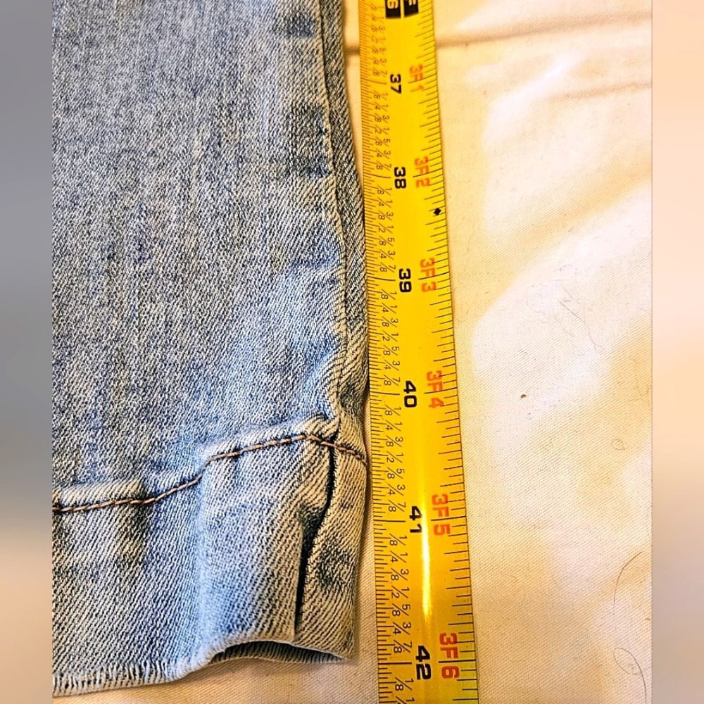 Nicole Miller Jeans Sz 14 Womens Nomad Patches High Rise Bell Bottom Faded Denim - Picture 15 of 16